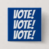 STIMMEN! STIMMEN! STIMMEN! Benutzerdefinierter Tex Button (Vorderseite)