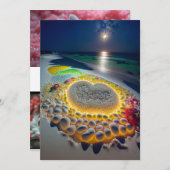 Stimmen unter den Sternen: Leuchtender Strand von  Einladung (Vorne/Hinten)