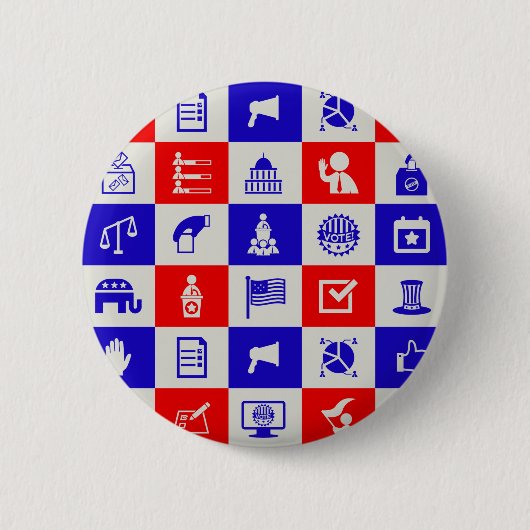 stimmen USA-Wahl Button (Vorderseite)