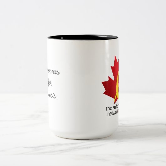 Stimmen vereinigten für Endometriosis Zweifarbige Tasse (Mittel)