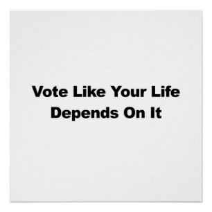 Stimmen, wie Ihr Leben davon abhängt Poster