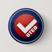 STIMMENDES Button mit Karo (Vorderseite)