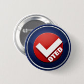 STIMMENDES Button mit Karo (Vorne & Hinten)