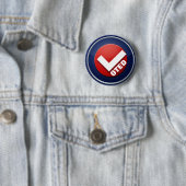 STIMMENDES Button mit Karo (Beispiel)