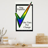 Stimmengleichheit Poster (Küche)