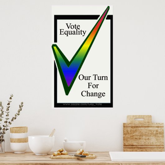 Stimmengleichheit Poster (Küche)