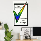 Stimmengleichheit Poster (Heimbüro)
