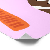 Stimmrecht Ausübung des Wahlrechts Rosa Poster (Ecke)