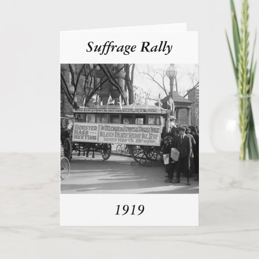 Stimmrecht Rally, 1919 Karte (Vorderseite)