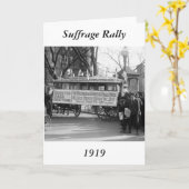 Stimmrecht Rally, 1919 Karte (Gelbe Blume)