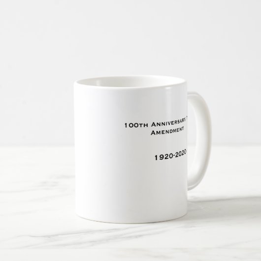 Stimmrecht-Sieg-Flagge Alices Paul Gedenk Kaffeetasse (VorderseiteRechts)