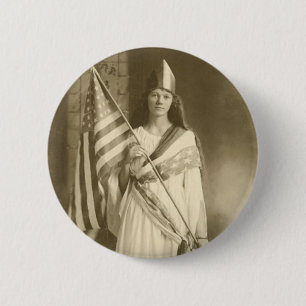 Stimmrechtfreiheits-Damenknopf Button