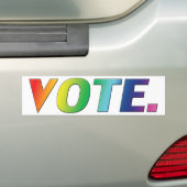 Stimmstolz auf Regenbogenfarben - Autoaufkleber (Auf Auto)