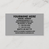 Stimmtrainer Visitenkarte (Rückseite)