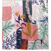 Stimmung | Abstrakt Chic Moderne Bohemische Malere Duschvorhang (Vorderseite)