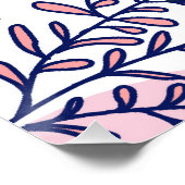 Stimmung | Abstrakt Chic Moderne Bohemische Malere Poster (Ecke)