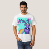 Stimmung, Alien Regenbogen T-Shirt (Vorne ganz)