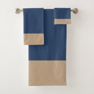 Stimmung Blau Und Beige Badhandtuch Set