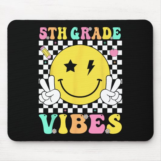 Stimmung der 5. Klasse Lehrer Kinder Fünfte Klasse Mousepad (Vorne)