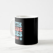 Stimmung der fünften Klasse - Lehrer Schüler Retro Kaffeetasse (Vorderseite Links)