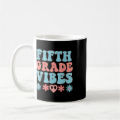 Stimmung der fünften Klasse - Lehrer Schüler Retro Kaffeetasse (Links)