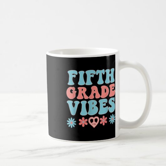 Stimmung der fünften Klasse - Lehrer Schüler Retro Kaffeetasse (Rechts)
