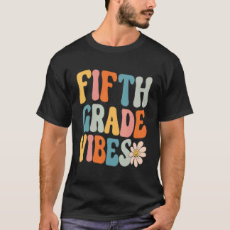 Stimmung der fünften Klasse Zurück zur Schule Retr T-Shirt