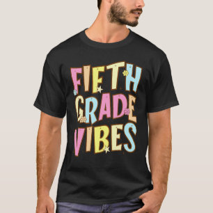 Stimmung der fünften Klasse Zurück zur Schule Retr T-Shirt