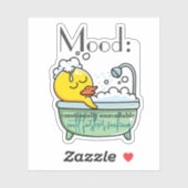 Stimmung: emotional unerreichbar bis zum Weitermac Aufkleber (Blatt)