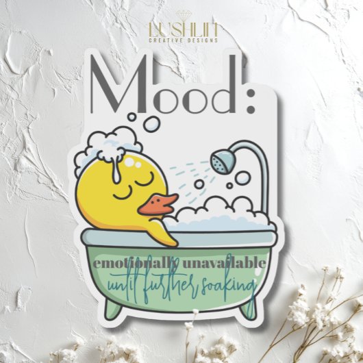 Stimmung: emotional unerreichbar bis zum Weitermac Aufkleber