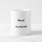 Stimmung: Horizontaler lustiger Schlamm Jumbo-Tasse (Vorderseite)