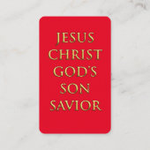 stimmung (ICHTHYS) Holy Card Visitenkarte (Rückseite)