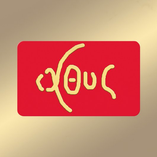 stimmung (ICHTHYS) Holy Card Visitenkarte