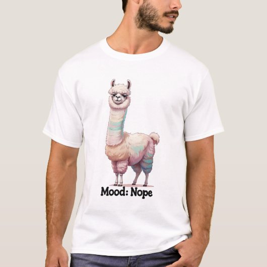Stimmung: NOPE - Sassy Llama T-Shirt (Vorderseite)
