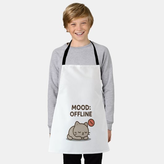 Stimmung: Offline - Funny Cartoon Offline Design Schürze (Getragen)