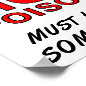 Stimmung Poisoning Witziges Poster (Ecke)