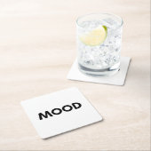 Stimmung Rechteckiger Pappuntersetzer (Vor Ort)