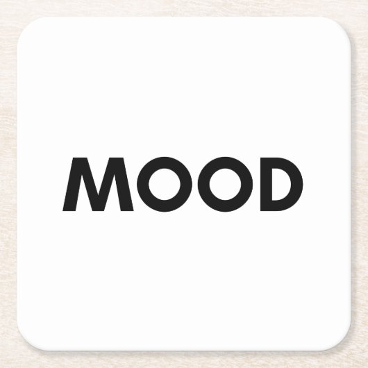 Stimmung Rechteckiger Pappuntersetzer (Vorderseite)