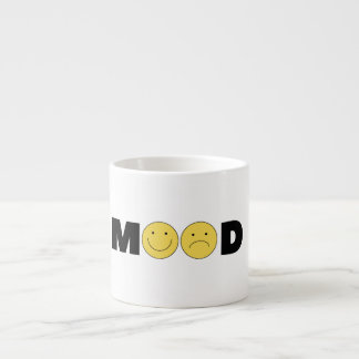 Stimmungs-Emoji-Kaffeetasse | Glückliches Traurige Espressotasse