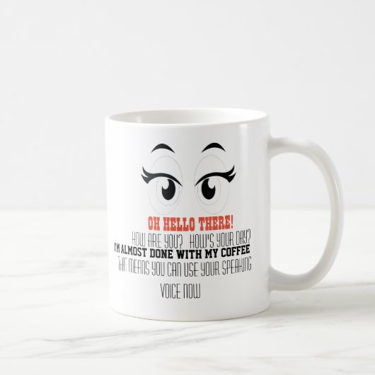 Stimmungs-Tasse mit zwei Seiten für jede Kaffeetasse (Rechts)