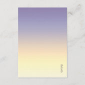 Stimmungsabweichende Hochzeitdetails Indiz Sonnens Begleitkarte (Rückseite)