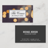 Stimmungsbeleuchtung Visitenkarte (Vorne/Hinten)