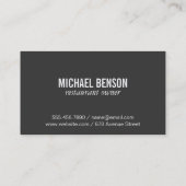 Stimmungsbeleuchtung Visitenkarte (Rückseite)