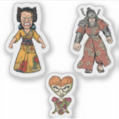 Stimmungslage Sprich nicht mit mir - zorniger Gesi Aufkleber (Vorderseite)