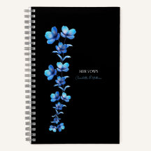 Stimmungsvolles Dunkelblaues Florales Hochzeitsgel