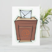 Stimmzettel Einladung (Stehend Vorderseite)