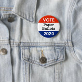 Stimmzettel für die Präsidentschaftswahlen 2020 Button (Beispiel)