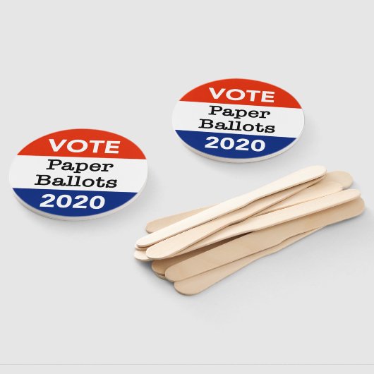 Stimmzettel für die Präsidentschaftswahlen 2020 Fächer (Non-assembled)