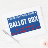 Stimmzettel Rechteckiger Aufkleber (Umschlag)