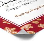 Stimmzettel Signieren Weihnachts-Cookie-Exchange-P Poster (Ecke)